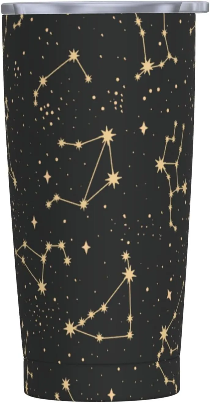 Drawing of The Constellations 20oz Tumbler Cup,Stainless Steel Thermal Vacuum Insulated with Lid Travel Coffee Mug,for Dad Mom Friends Coworkers