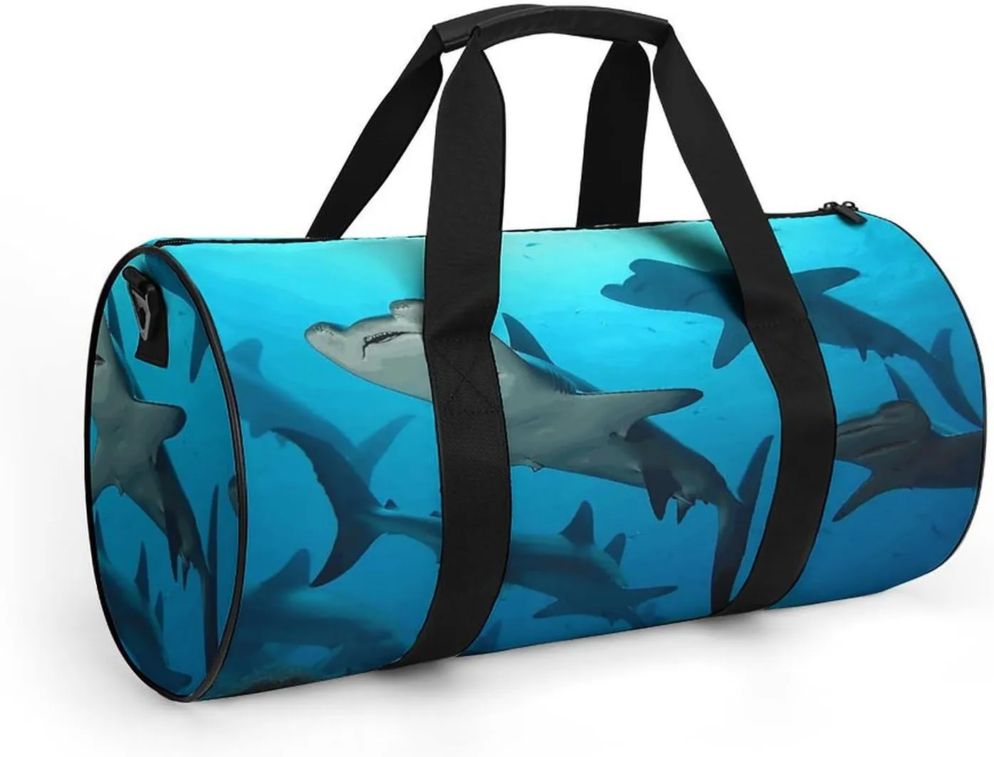 Duffel Bag for Men Women Gym Bag Hammerhead Sharks Travel Duffel Bag Waterproof Overnight Bag for Sports Workout