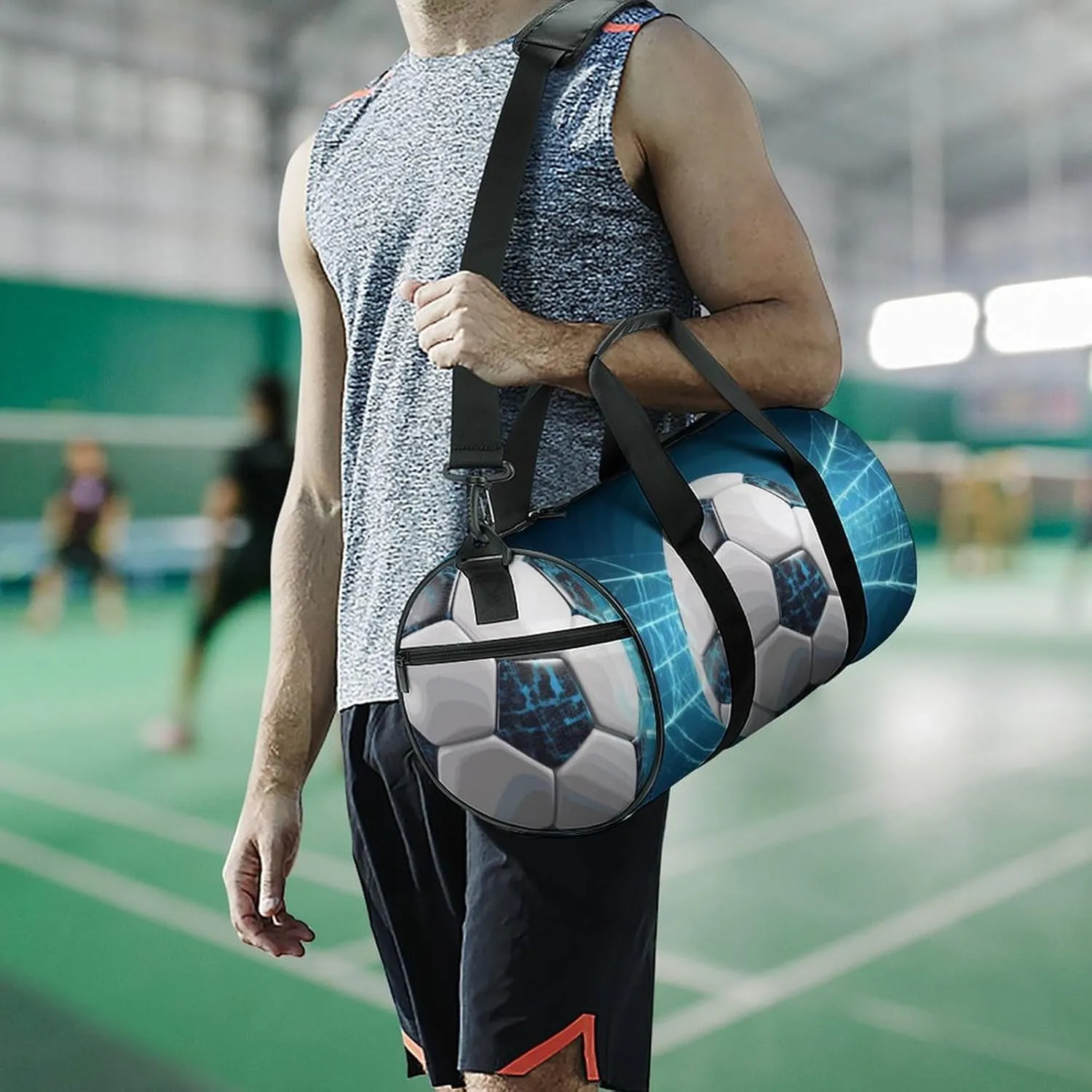 Duffel Bag for Men Women Gym Bag Soccer Sports Ball Travel Duffel Bag Waterproof Overnight Bag for Sports Workout