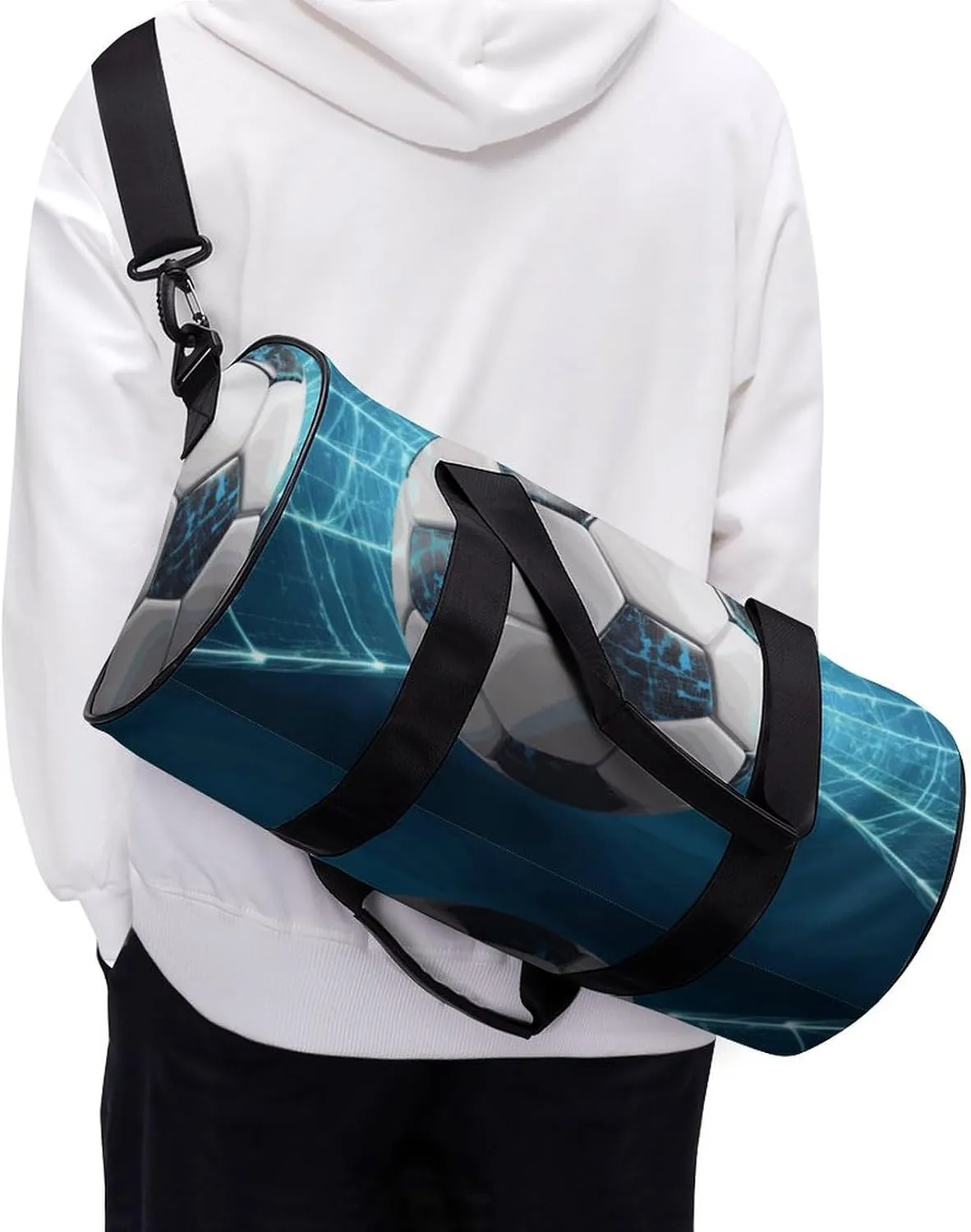 Duffel Bag for Men Women Gym Bag Soccer Sports Ball Travel Duffel Bag Waterproof Overnight Bag for Sports Workout