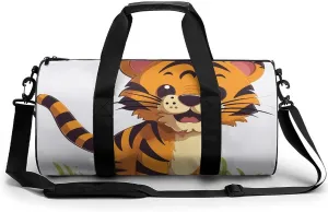 Duffel Bag for Men Women Gym Bag Spotted Tiger Travel Duffel Bag Waterproof Overnight Bag for Sports Workout