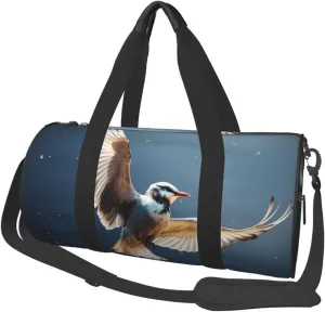 Duffel Bag for Men Women Small Gym Bag Bird migration Travel Duffel Bag Waterproof Overnight Bag for Sports Workout