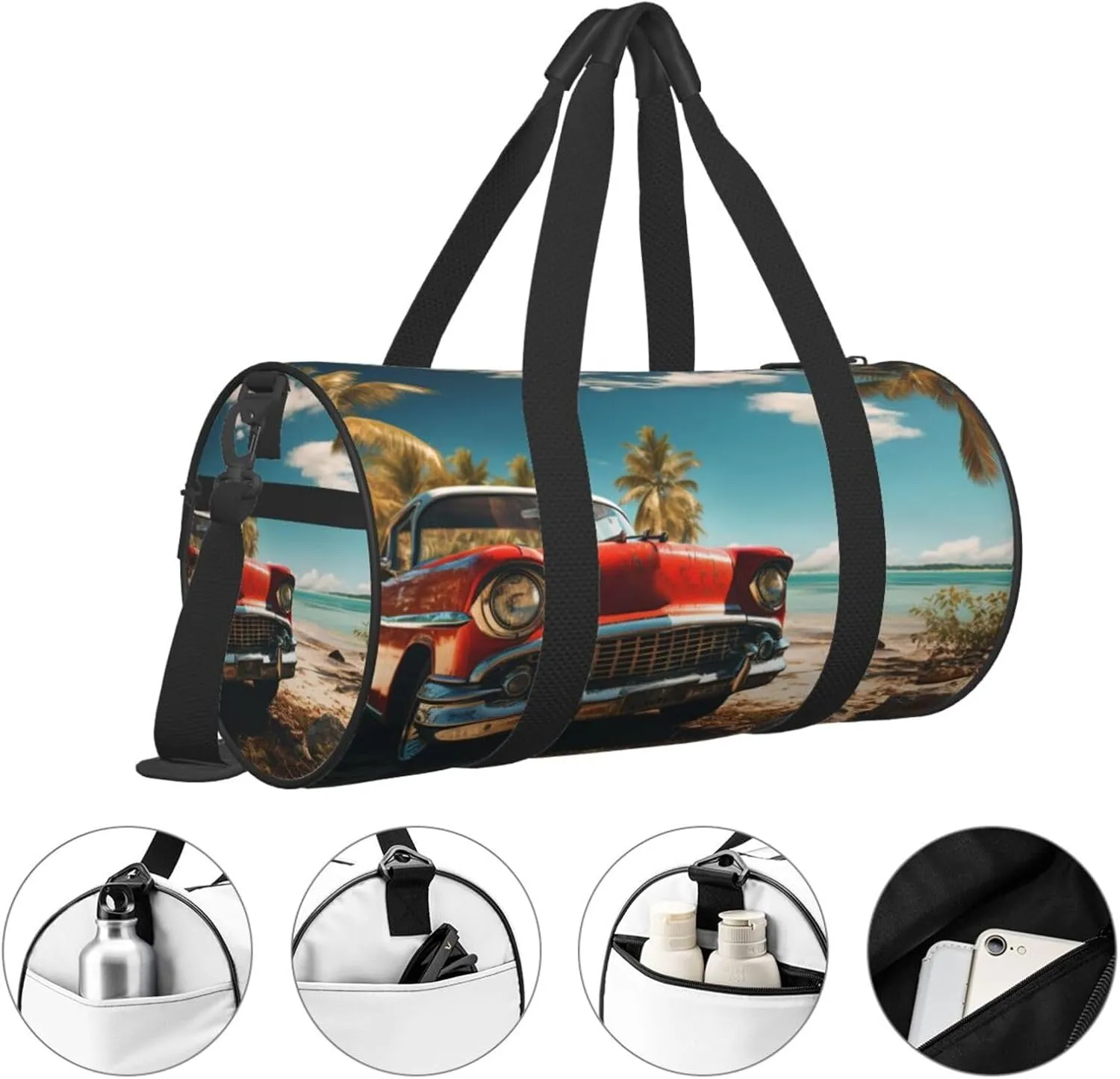 Duffel Bag for Men Women Small Gym Bag Car Beach Travel Duffel Bag Waterproof Overnight Bag for Sports Workout
