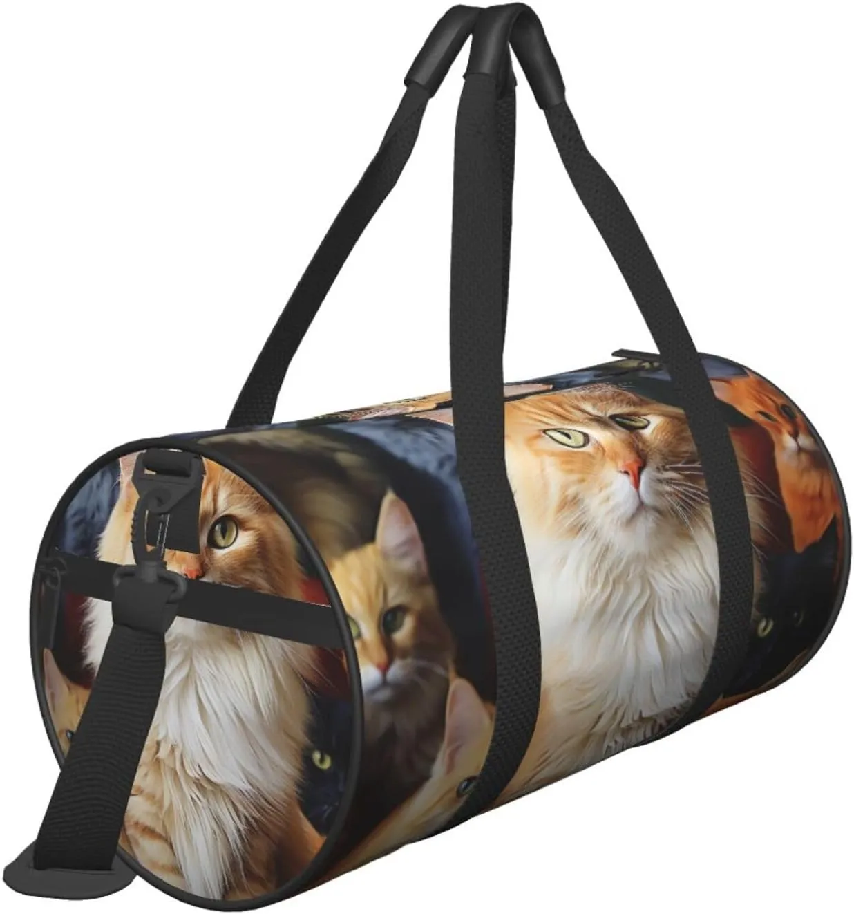 Duffel Bag for Men Women Small Gym Bag Cats Animal Travel Duffel Bag Waterproof Overnight Bag for Sports Workout