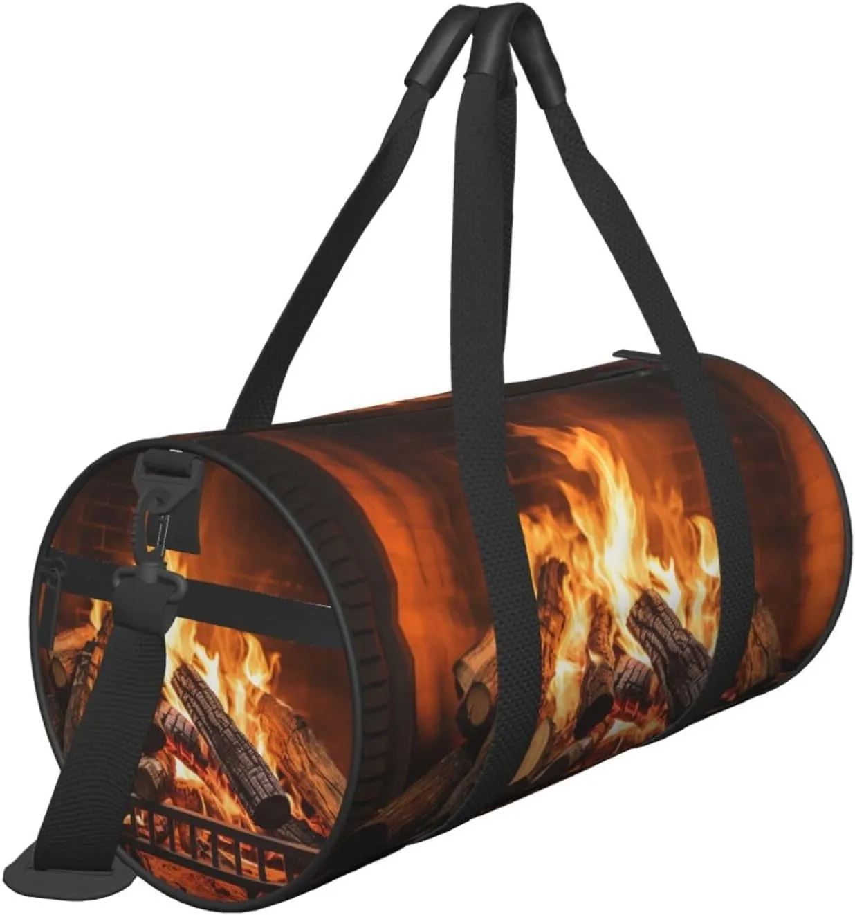 Duffel Bag for Men Women Small Gym Bag Firewood Large Fireplace Travel Duffel Bag Waterproof Overnight Bag for Sports Workout