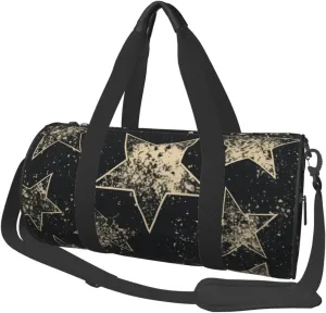 Duffel Bag for Men Women Small Gym Bag Star Travel Duffel Bag Waterproof Overnight Bag for Sports Workout