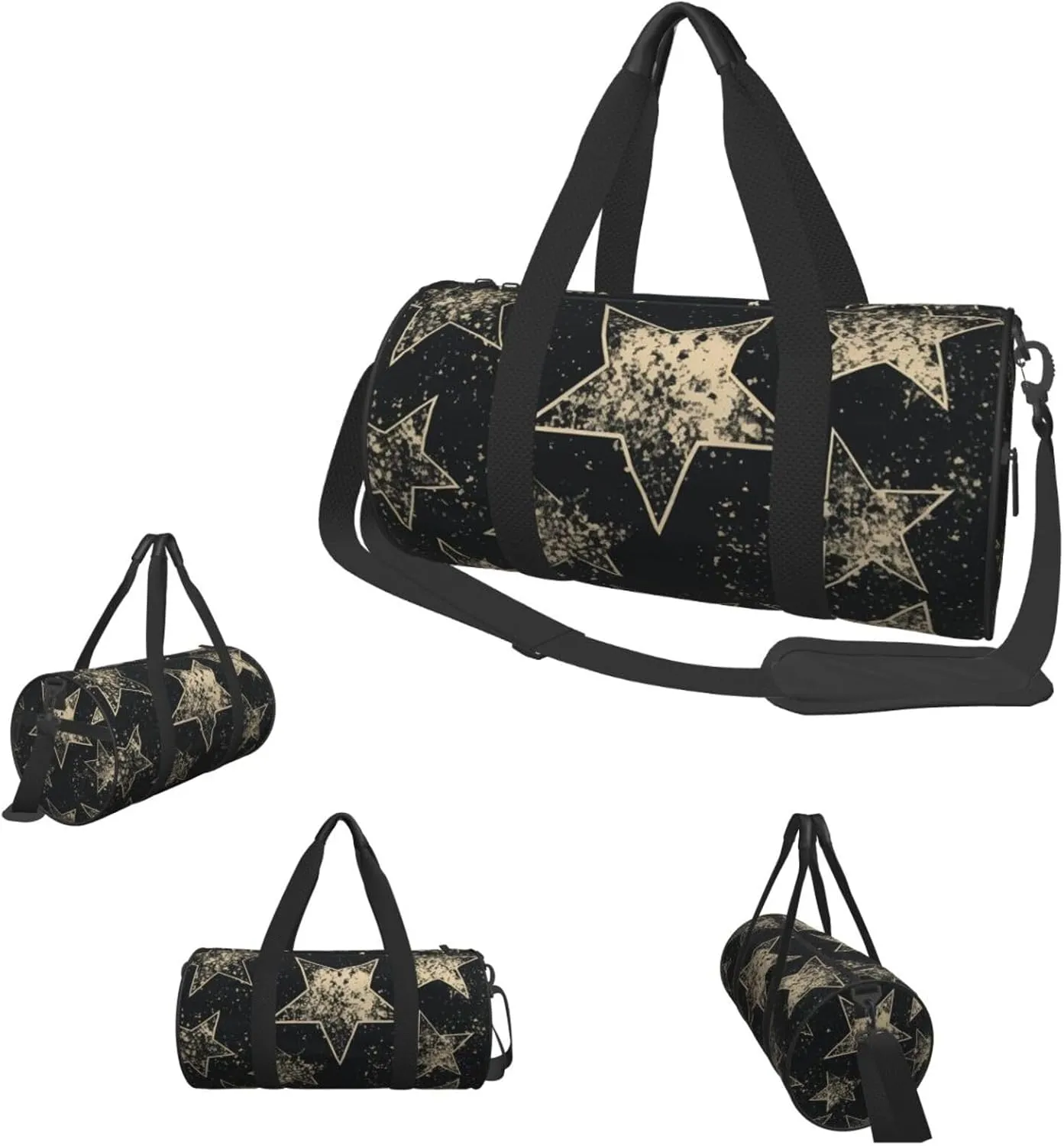Duffel Bag for Men Women Small Gym Bag Star Travel Duffel Bag Waterproof Overnight Bag for Sports Workout