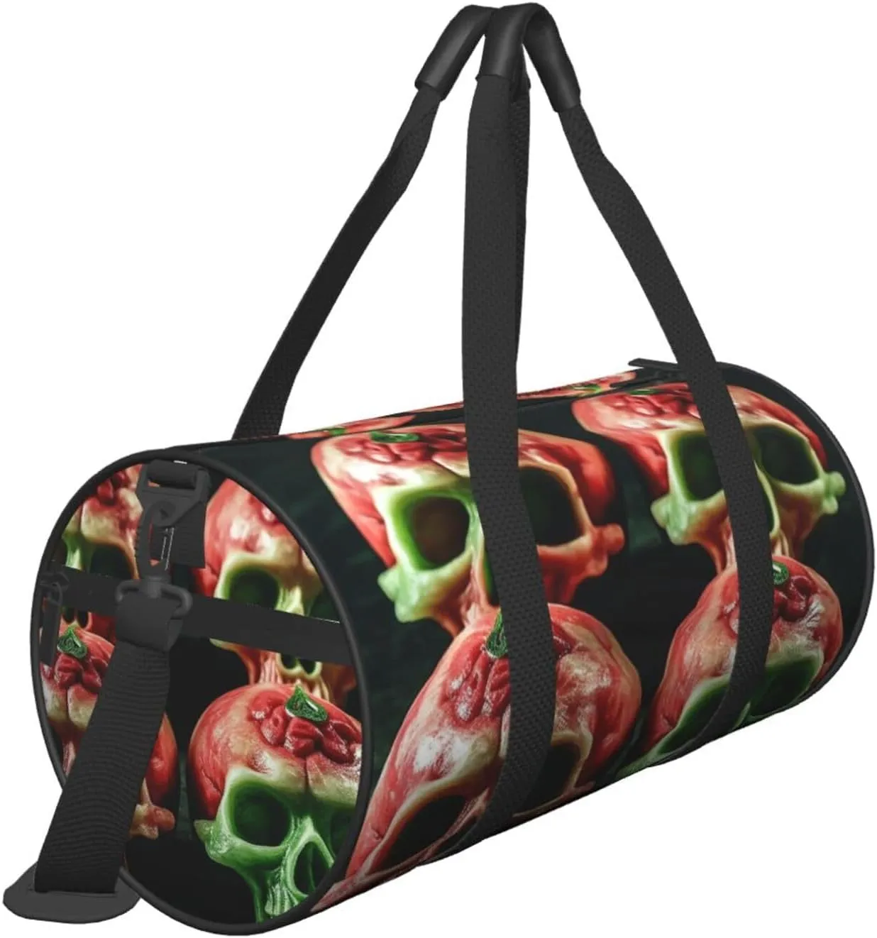 Duffel Bag for Men Women Small Gym Bag Watermelon skulls Travel Duffel Bag Waterproof Overnight Bag for Sports Workout