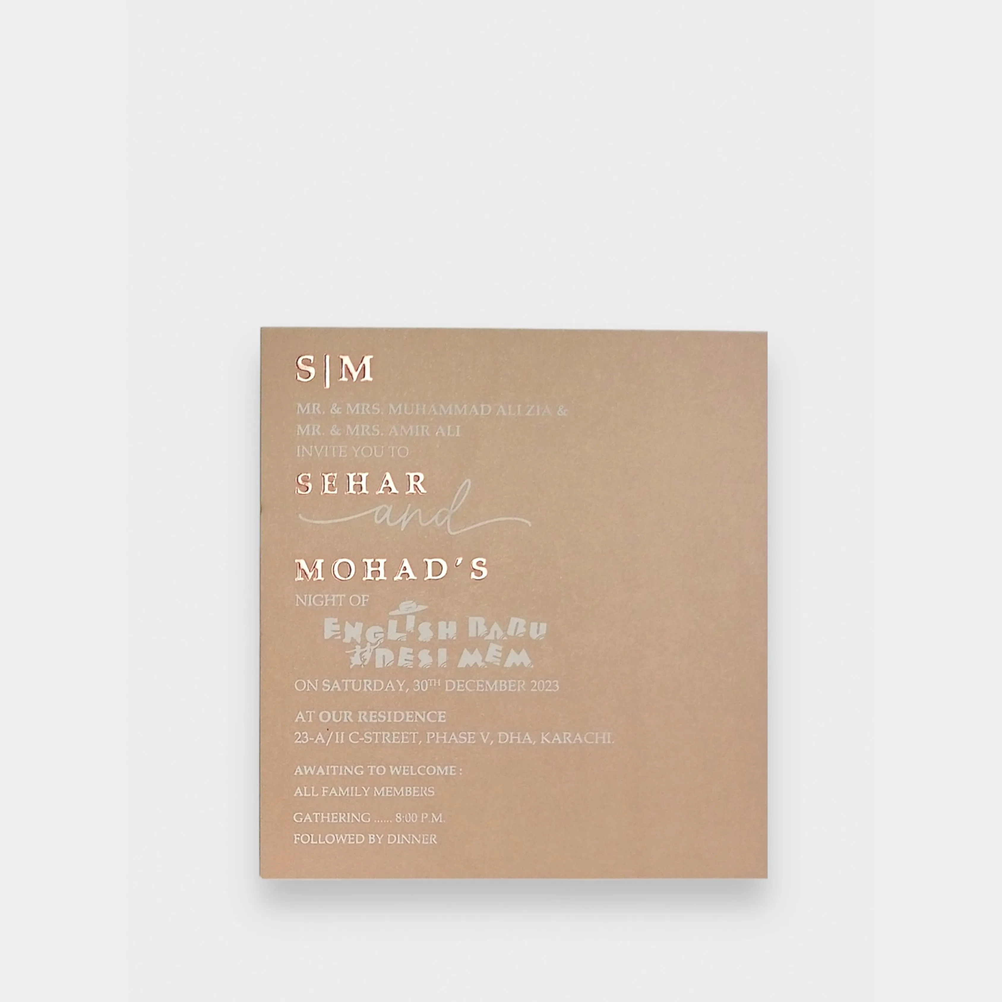 Earthy Elegance Invitation