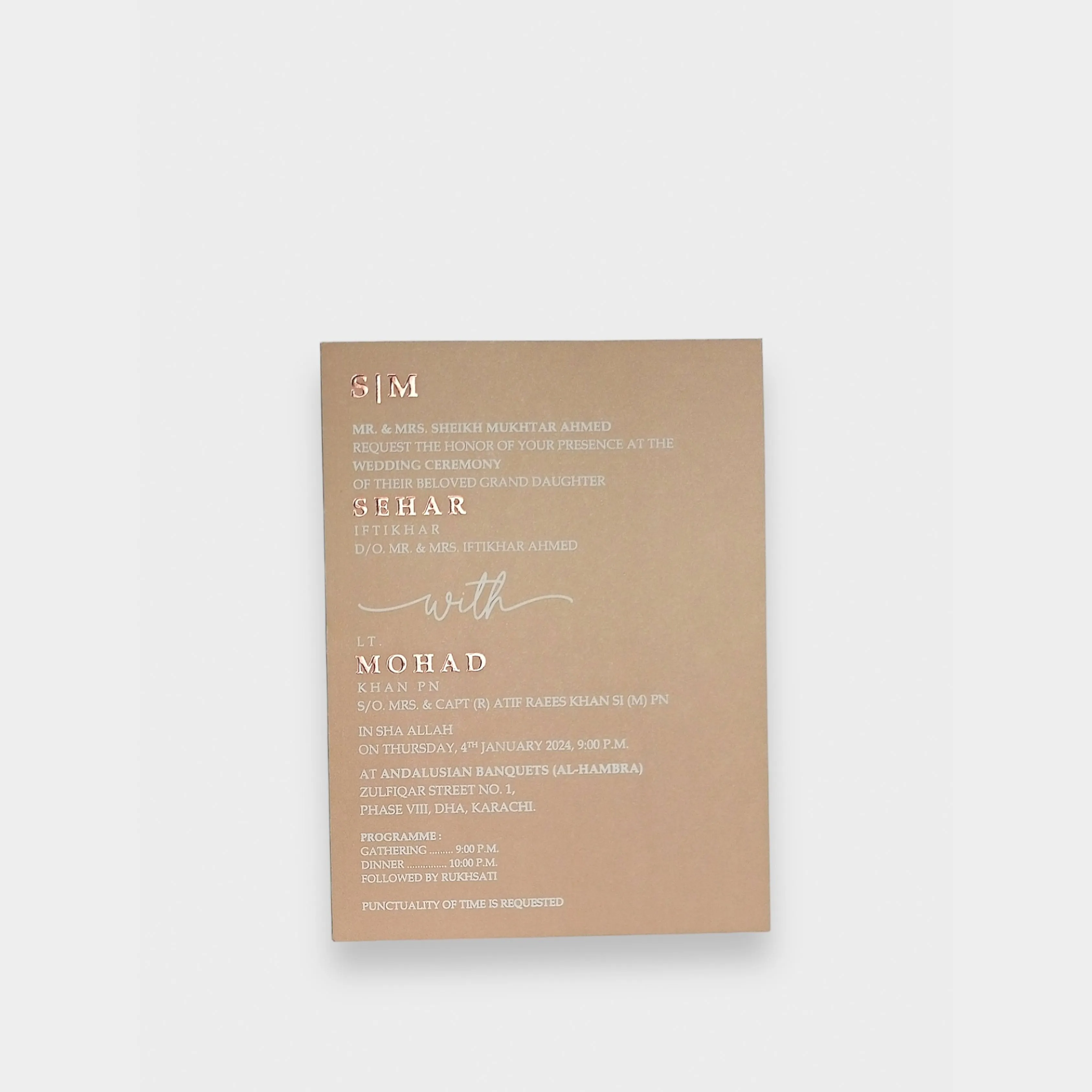 Earthy Elegance Invitation