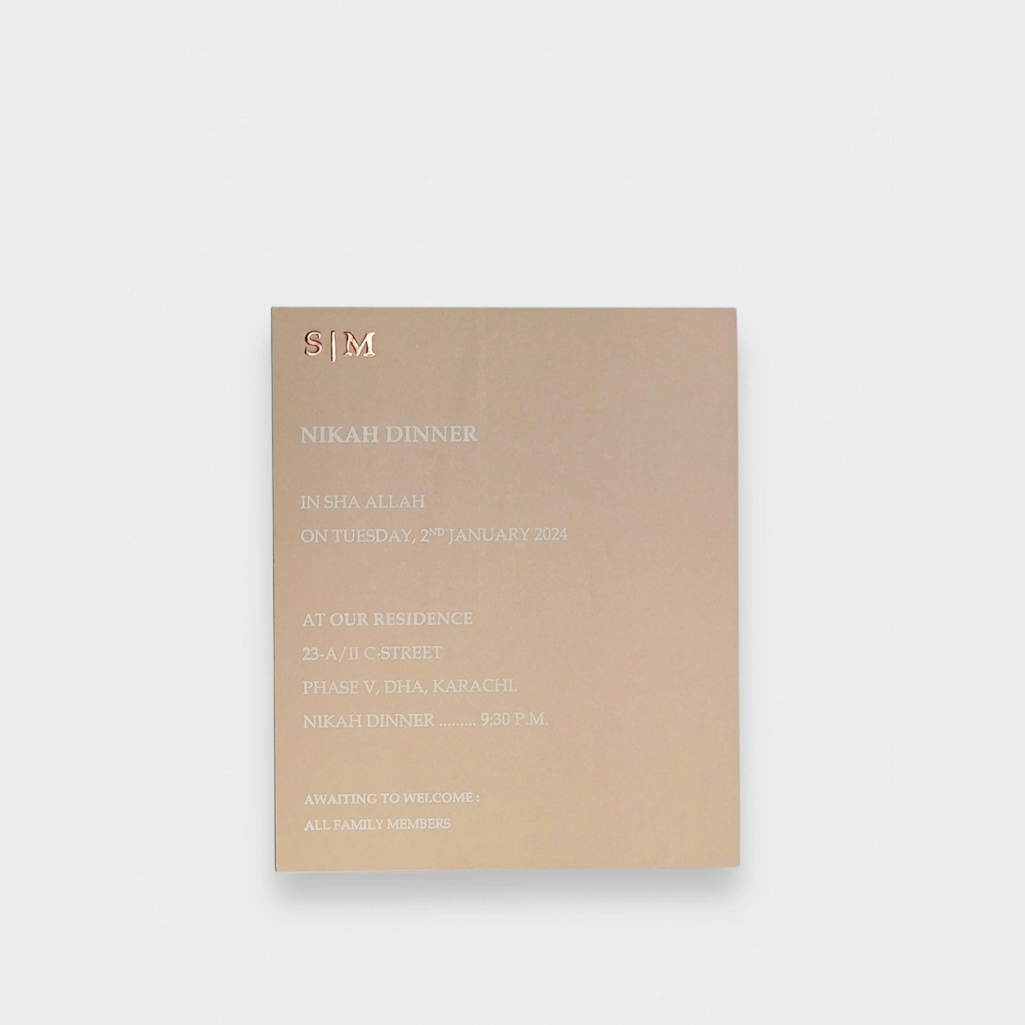 Earthy Elegance Invitation