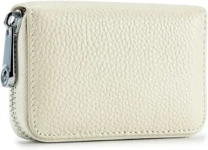 EASTNIGHTS RFID Credit Card Holder Genuine Leather Credit Card Wallet with Zipper