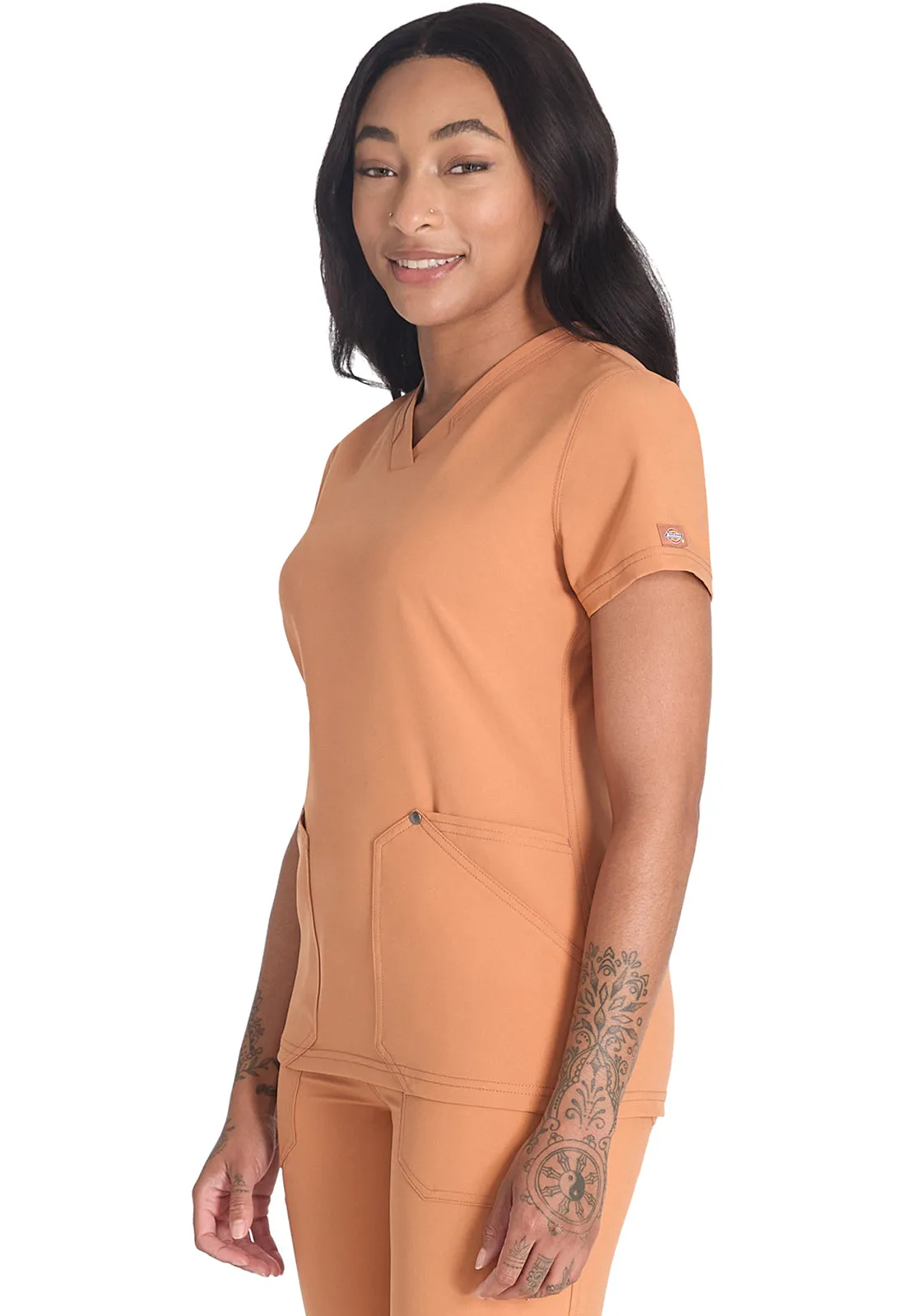 EDS NXT DK678 V-Neck Top Ginger Glow