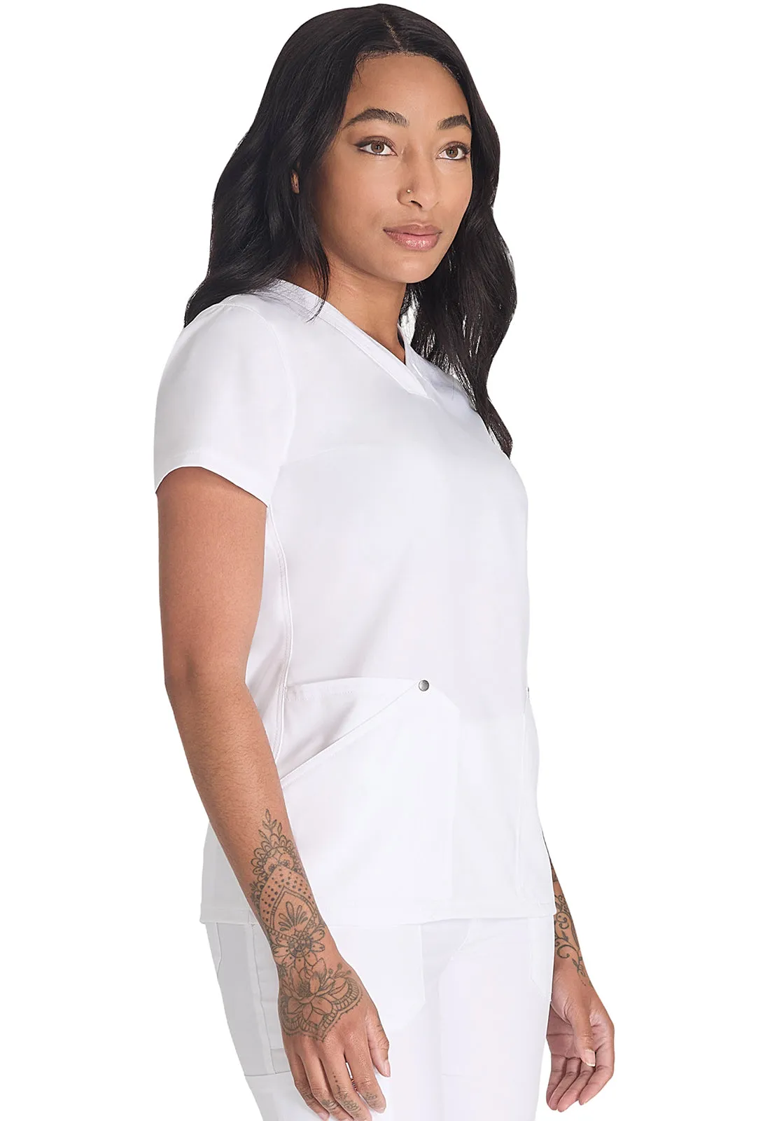 EDS NXT DK678 V-Neck Top White