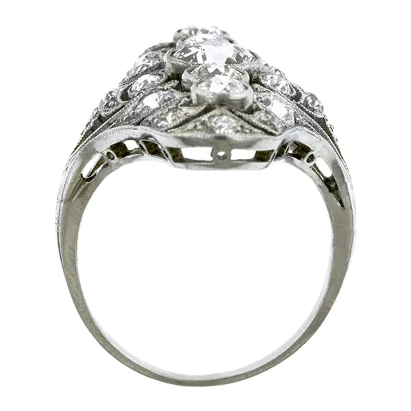 Edwardian Diamond Dinner Ring, Old European; 0.83ct
