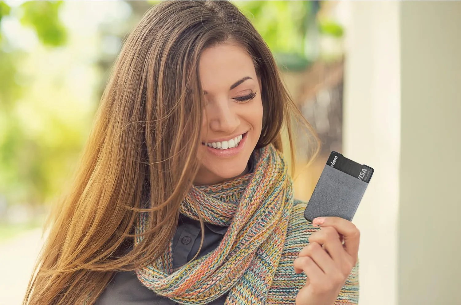 Elastic Minimal Card Holder, Ultra Thin Minimalist Wallet for Men & Women, Credit Card & Business Card Holder, Slim Credit Card Wallet