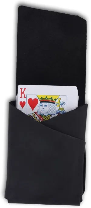 Elegant Full-Grain Leather Playing Card Holder - Handcrafted, Secure Playing Card Case - Ideal for Poker, Bridge - Stylish Travel Accessory (Black)