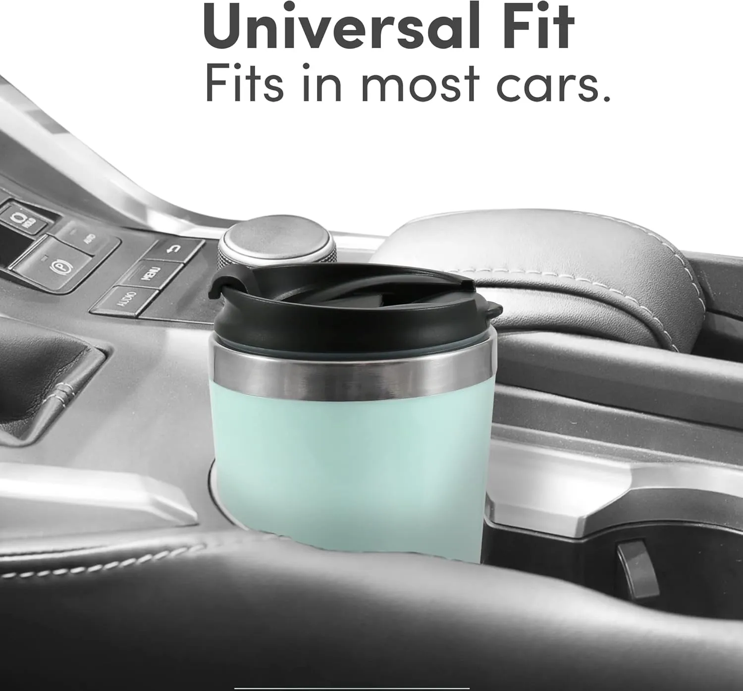 Elite Gourmet EHC117M Personal Single-Serve Compact Coffee Maker Brewer Includes 14Oz. Thermal Travel Mug with Stainless Steel Interior, Compatible with Coffee Grounds, Reusable Filter, Mint