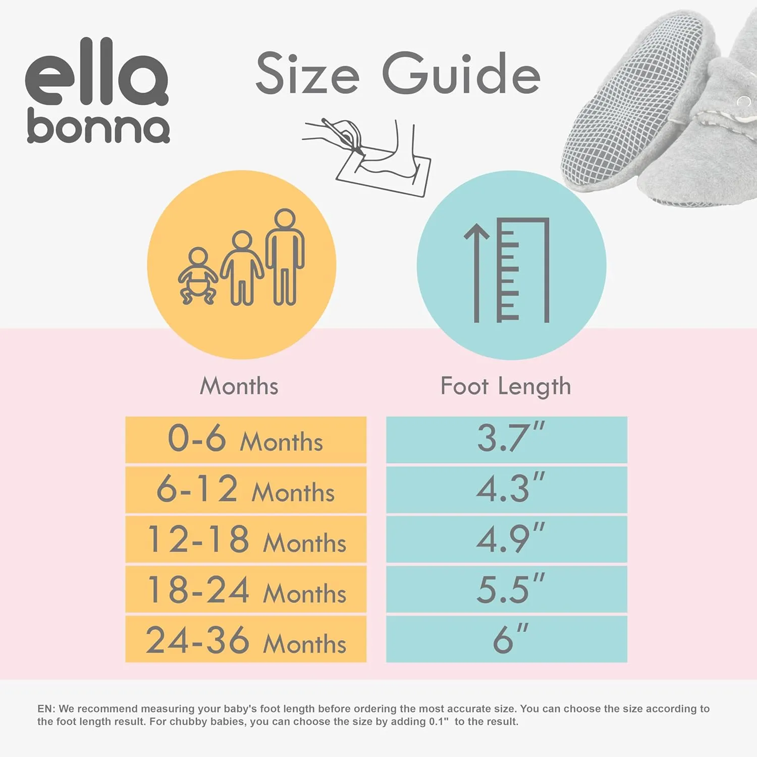 Ella Bonna Personalized Baby Shoe Gift, Baby Gifts for Boys Custom, Customizable Baby Shower Gifts for Girls, Gender Neutral Babyshower Gift, Baby Booties Welcome Baby Gift with Name