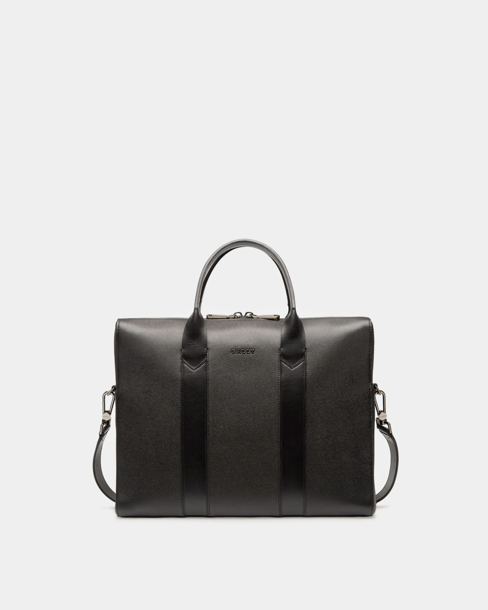 Elter Leather Business Bag In Black