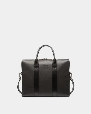 Elter Leather Business Bag In Black