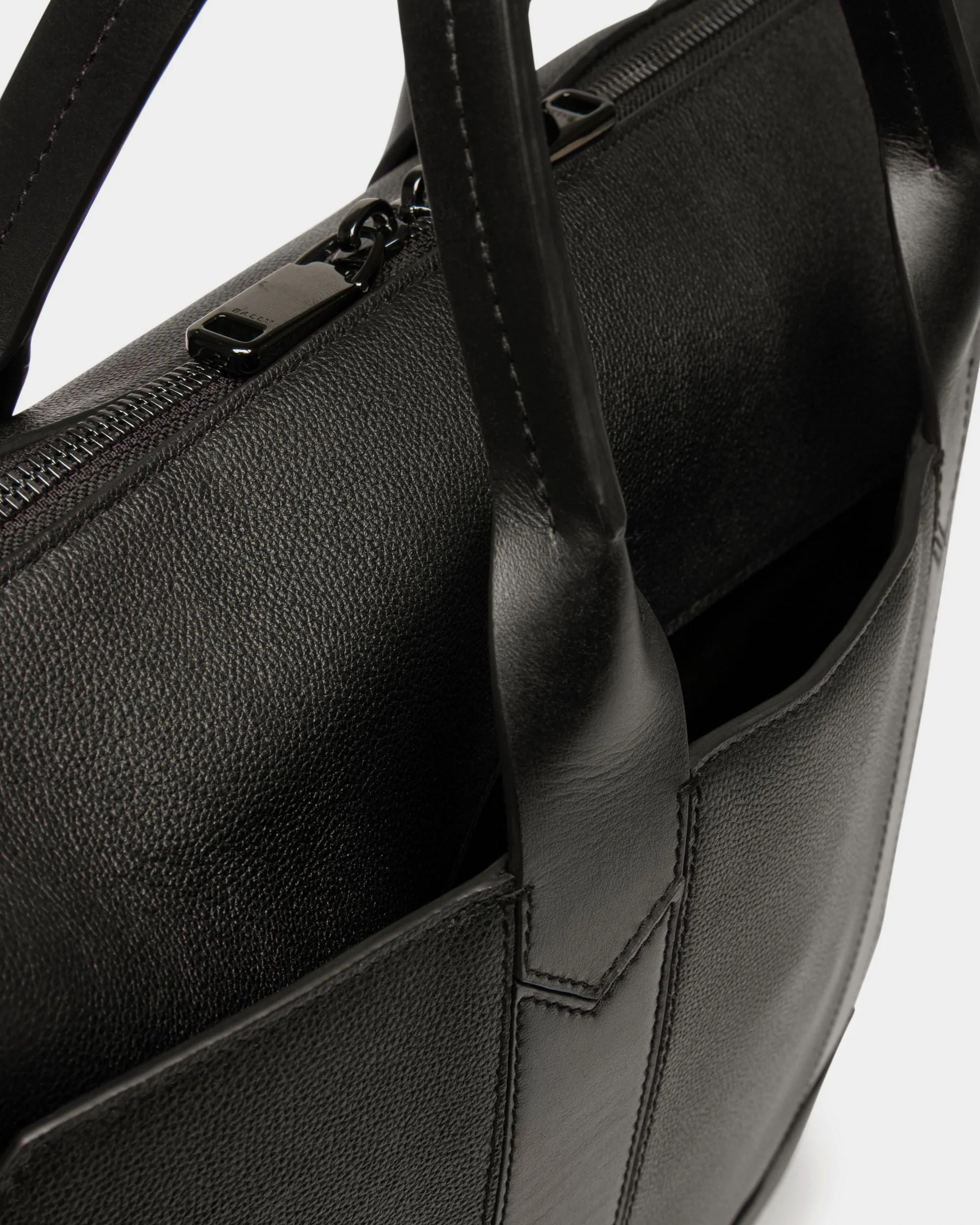 Elter Leather Business Bag In Black