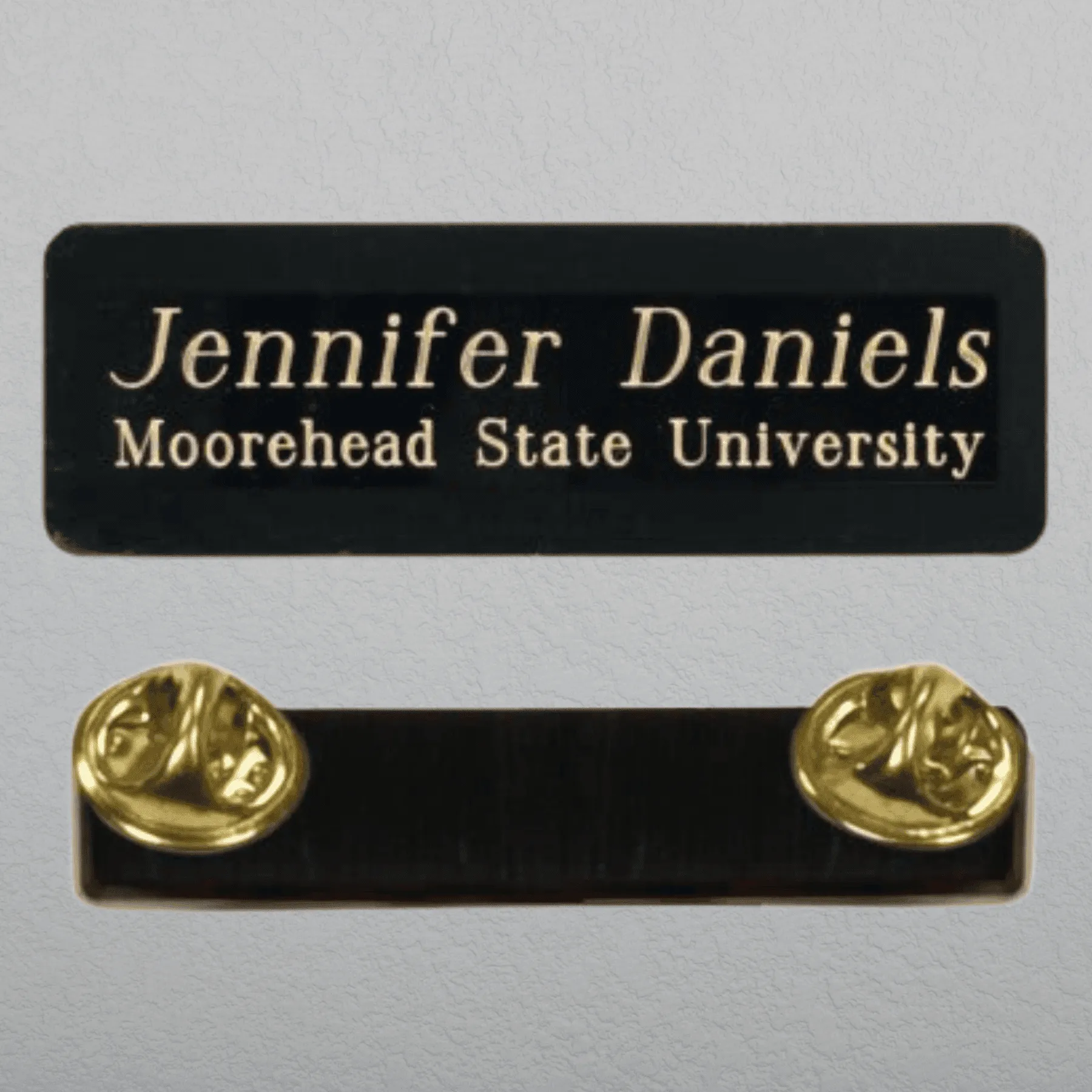 Engraved Black Brass Name Badges - Name and Identification Plates
