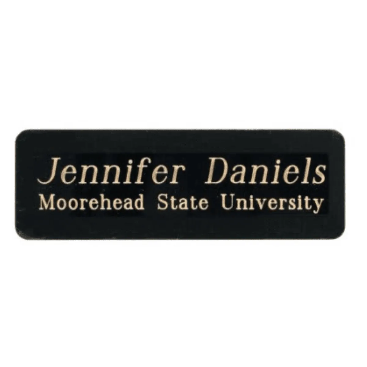 Engraved Black Brass Name Badges - Name and Identification Plates