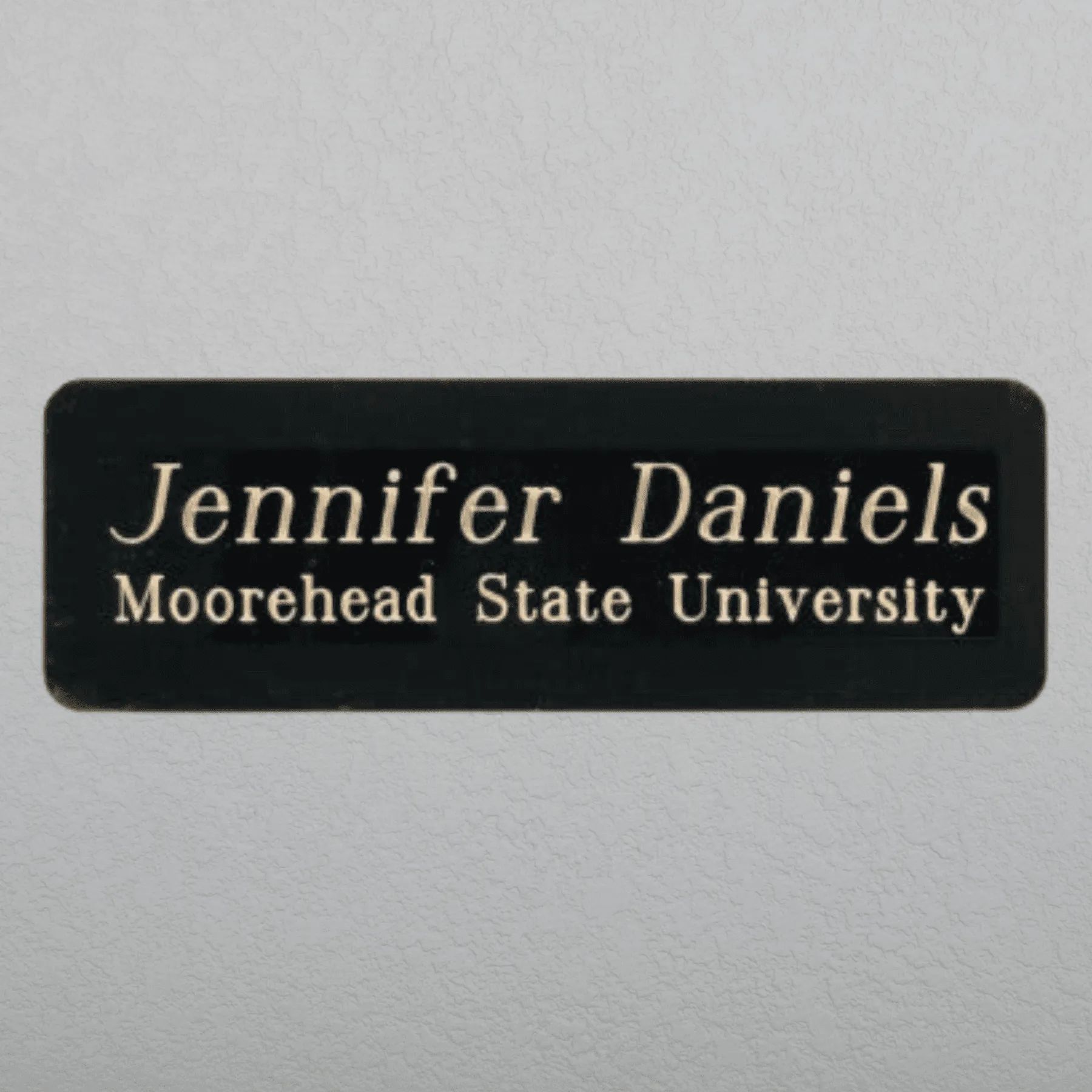 Engraved Black Brass Name Badges - Name and Identification Plates