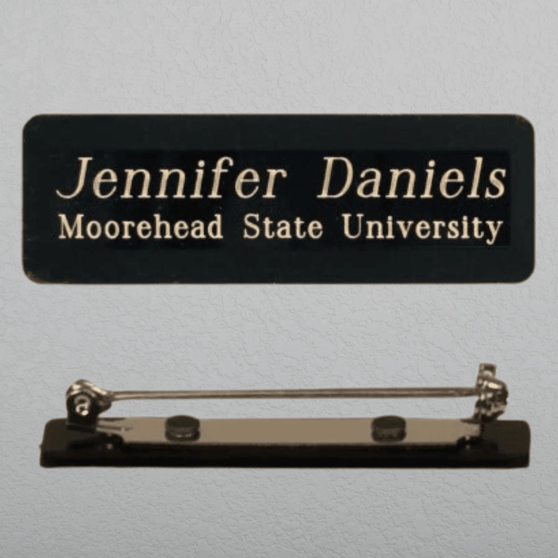 Engraved Black Brass Name Badges - Name and Identification Plates