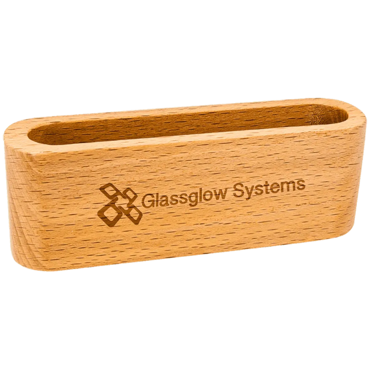Engraved Wood Business Card Holder - Personalized Card Holders