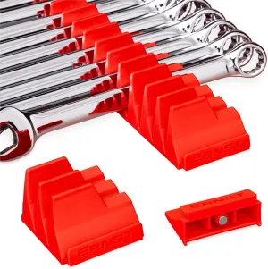Ernst Manufacturing Wrench Pro - Modular Wrench Organizer for 20 Tools with Magnetic Base (Red) - Made in the USA
