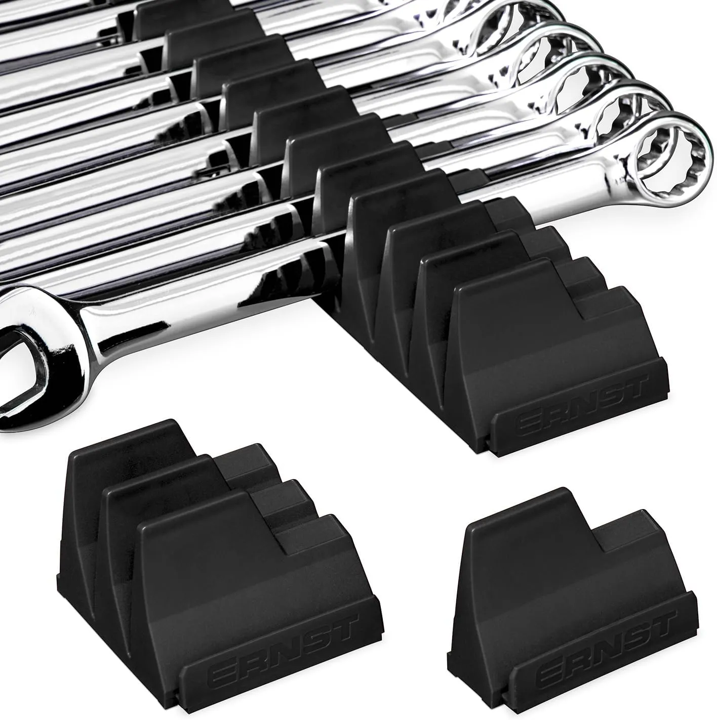 Ernst Manufacturing Wrench Pro - Modular Wrench Organizer for 20 Wrenches with Anti-Slip Cleats - Made in the USA