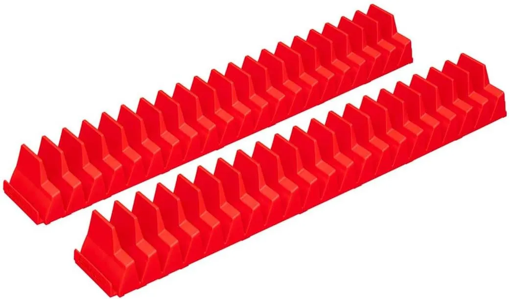 Ernst Manufacturing Wrench Pro - Modular Wrench Organizer for 40 Tools with Magnetic Base (Red) - Made in the USA