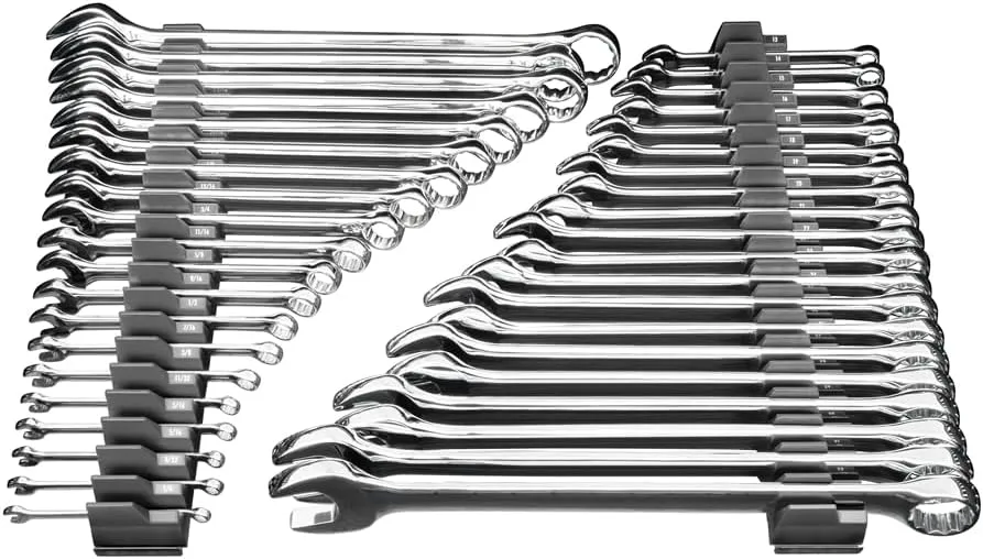 Ernst Manufacturing Wrench Pro - Modular Wrench Organizer for 40 Wrenches (Green) - Made in the USA