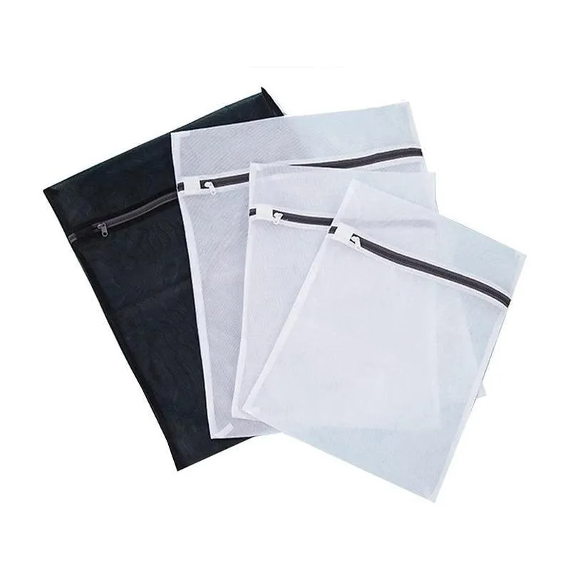 Essential Travel Wash Bag Set for Delicate Clothing – 4 Pack Mesh Bags