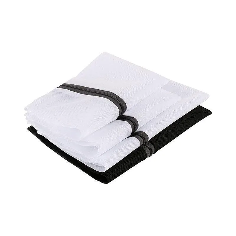Essential Travel Wash Bag Set for Delicate Clothing – 4 Pack Mesh Bags
