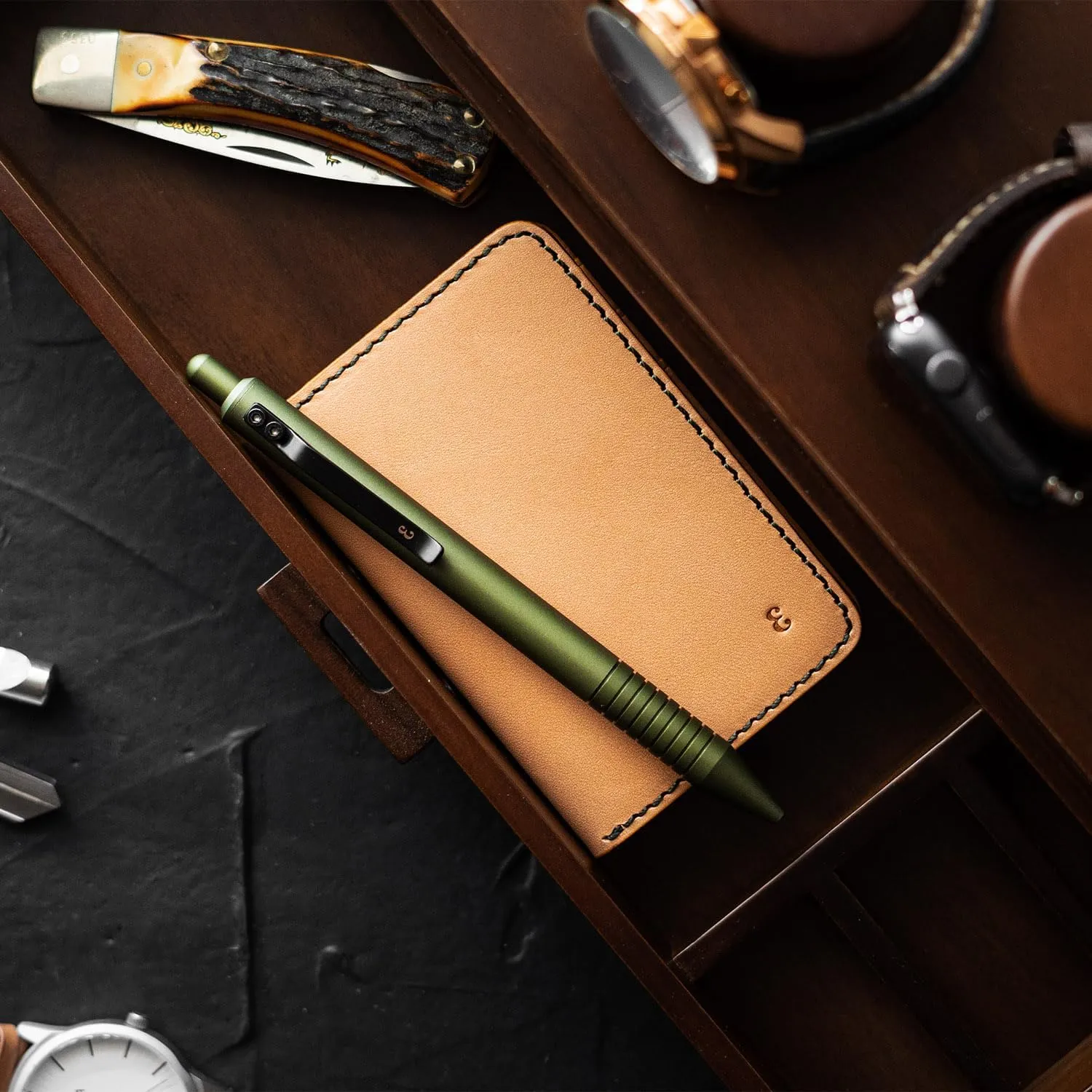 Everyman Holden Card Wallet, Limited Edition Full Grain Leather Slim Wallet for Men