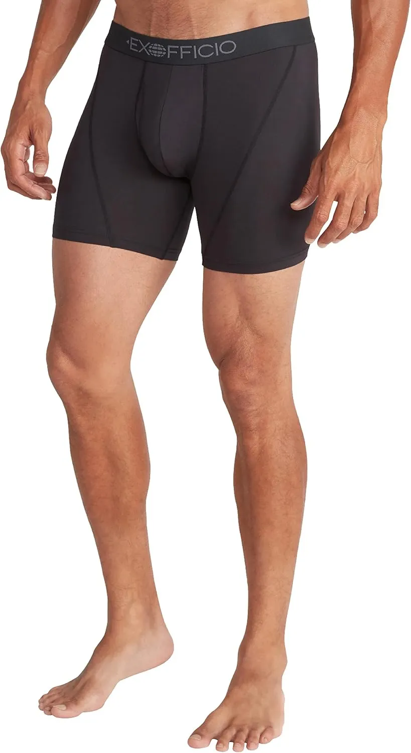 ExOfficio Men's Give-N-Go Sport 2.0 Boxer Brief 6 " Travel Underwear for Men, Breathable and Durable, Easy Clean