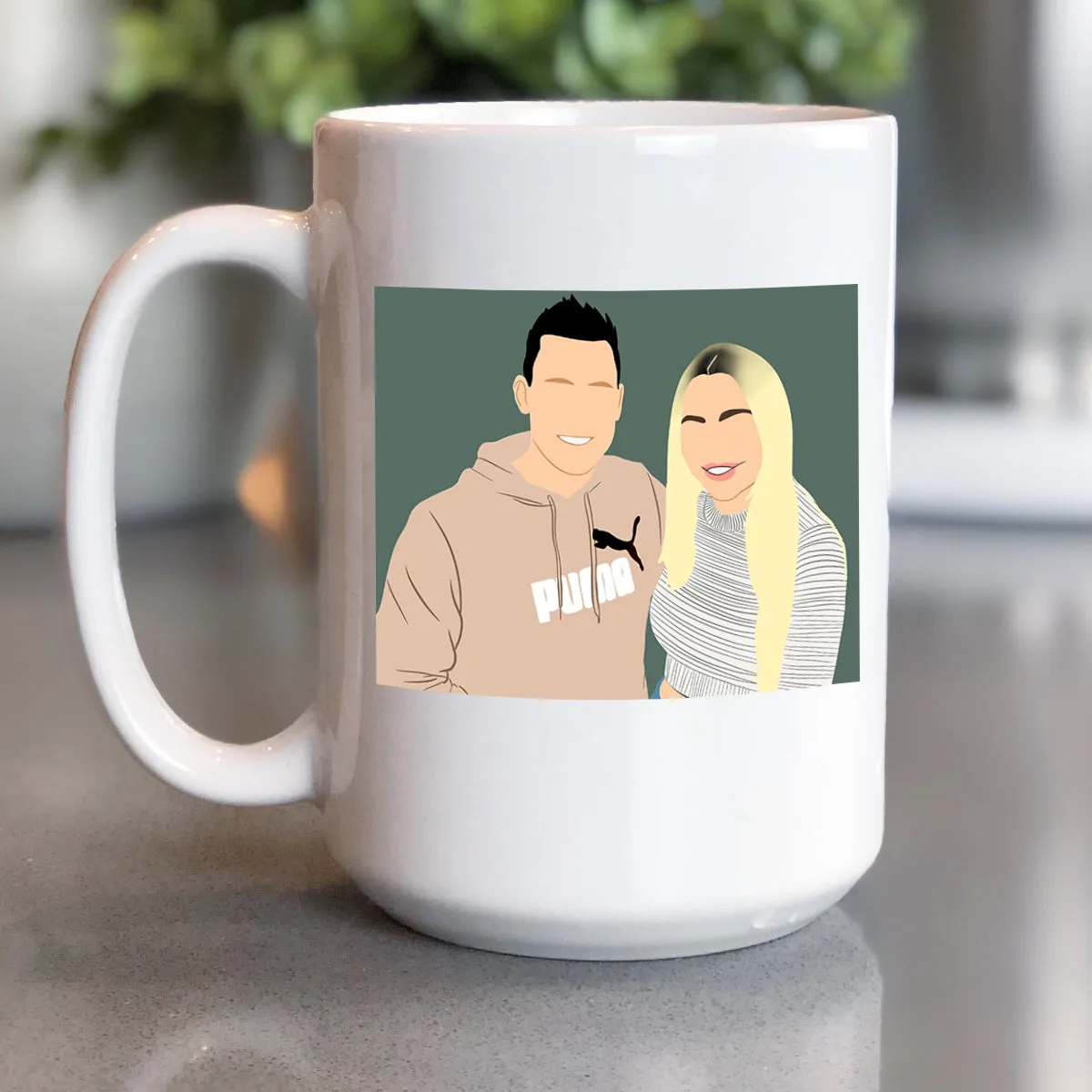 Faceless Portrait Personalized Mug