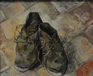 FANBUiHU Classic Painting Artwork Famous Print Shoes by Vincent Van Gogh Wall Canvas Print for Office Decor 60x90cm