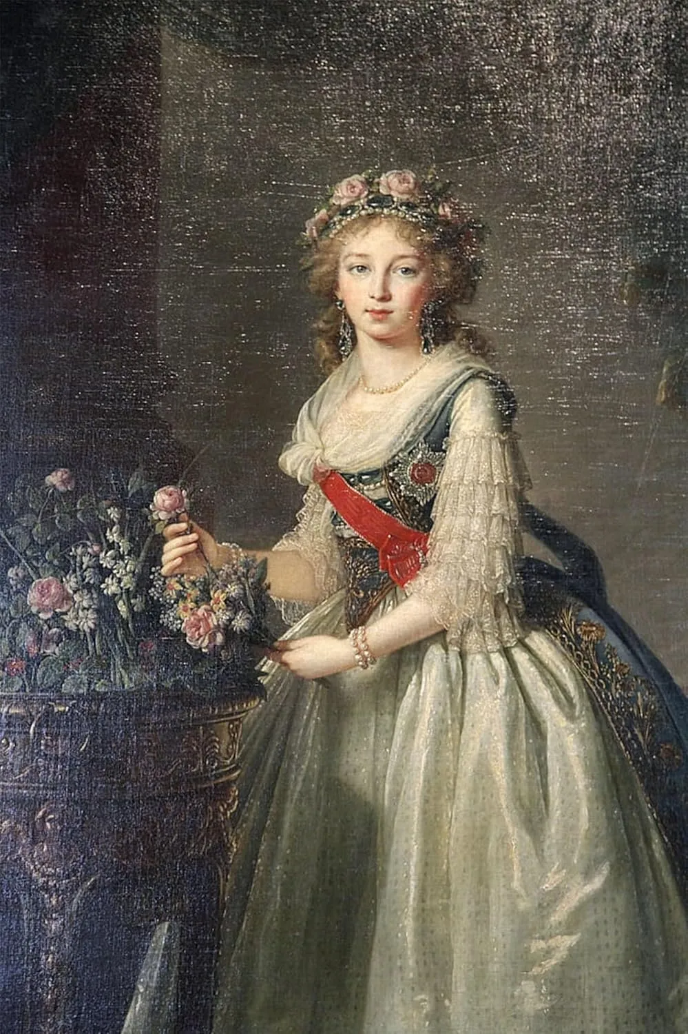 FANBUiHU Famous Photo Paintings Abstract Artwork Portrait of the Grand Duchess Elizabeth Alexeyevna' by Elisabeth Louise Vigee Lebrun Posters Prints Art for Office Decor 60x90cm
