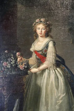 FANBUiHU Famous Photo Paintings Abstract Artwork Portrait of the Grand Duchess Elizabeth Alexeyevna' by Elisabeth Louise Vigee Lebrun Posters Prints Art for Office Decor 60x90cm