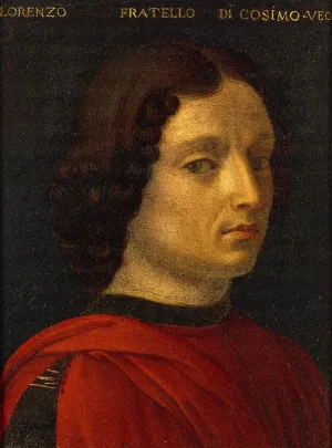 FANBUiHU Famous Wall Art Print Classic Canvas Portrait of Lorenzo De Medici the Elder by Agnolo Di Cosimo Bronzino Graffiti Painting for Home Decor 60x90cm