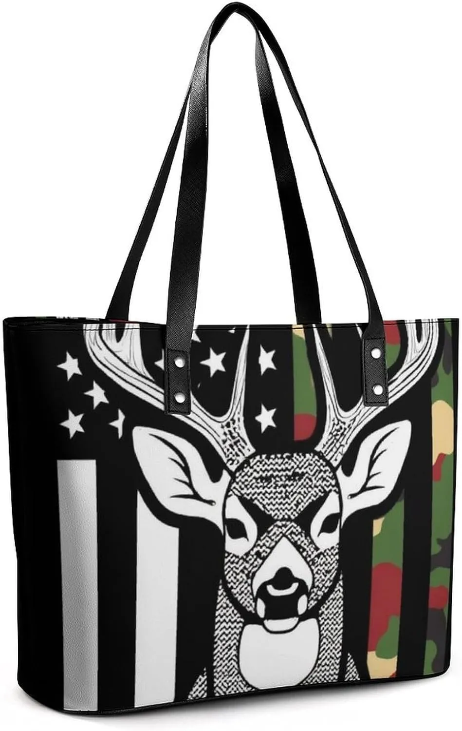 Fashion Leather Tote Bag Travel Work Daily Essentials Handbag Unisex Handbag