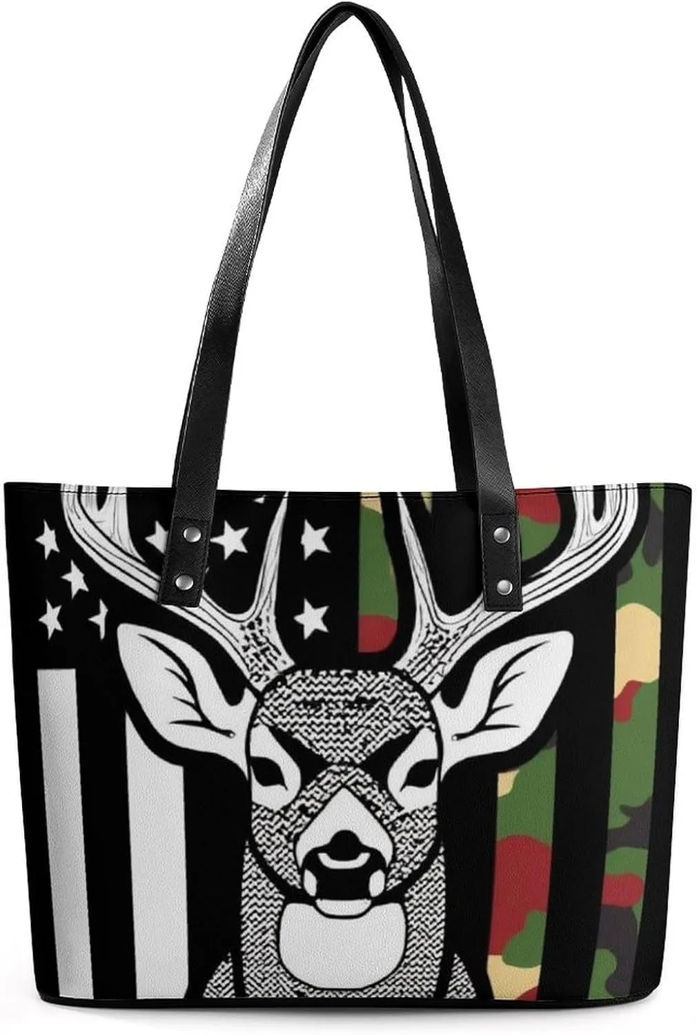 Fashion Leather Tote Bag Travel Work Daily Essentials Handbag Unisex Handbag