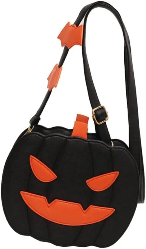 Fashion Pumpkin Shoulder Bag Casual Satchel Crossbody Bag For Halloween Parties And Themed Event