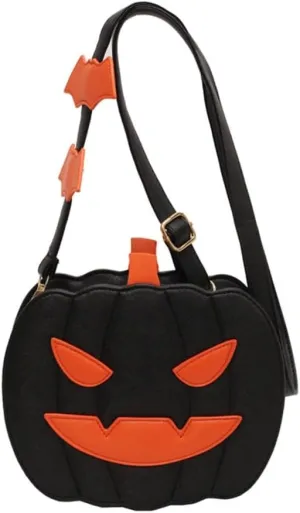Fashion Pumpkin Shoulder Bag Casual Satchel Crossbody Bag For Halloween Parties And Themed Event