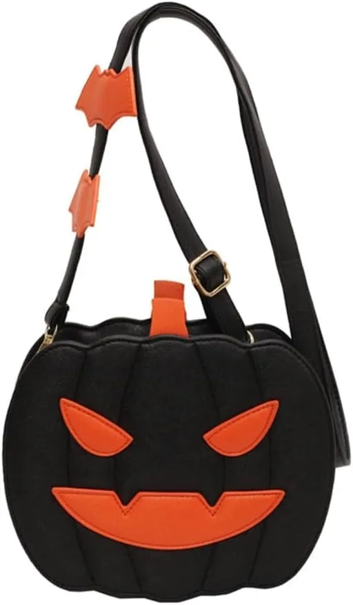 Fashion Pumpkin Shoulder Bag Casual Satchel Crossbody Bag For Halloween Parties And Themed Event