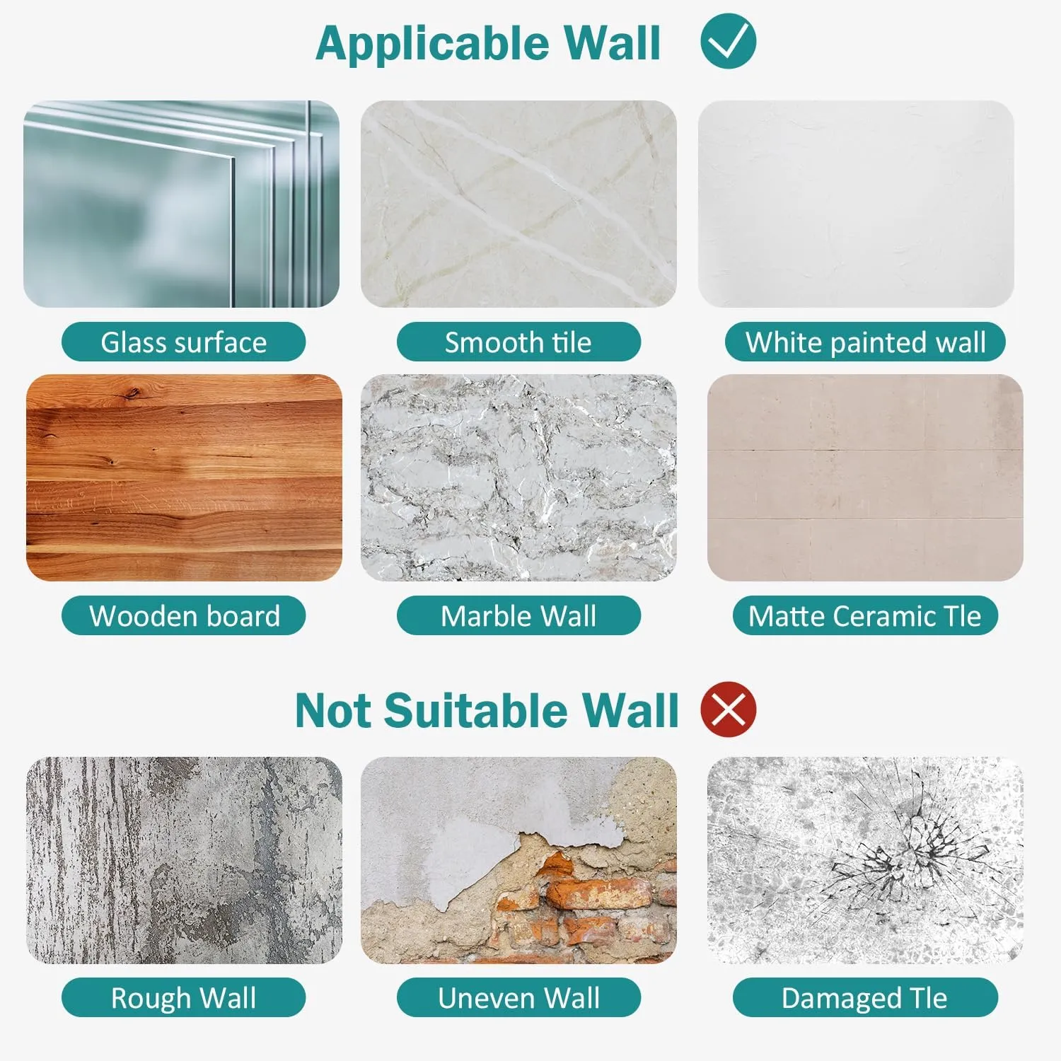 Felt Wall Tiles Bulletin Board with Removable Adhesive, 47"x35" Grey Cork Board Alternative with 40 Push Pins, 12 Pack Large Office Cork Tile Pin Board Felt Squares for Walls